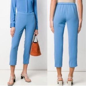 Theory basic pull on classic crepe lapis blue ankle pants